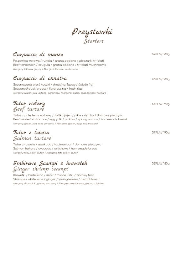 Menu Lodgo – strona 2